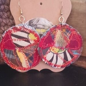 Handcrafted Colorful Patchwork Earrings